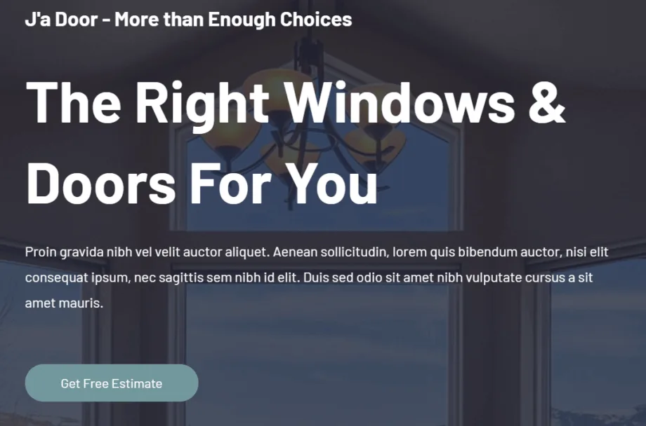 Website design for Consturction Company