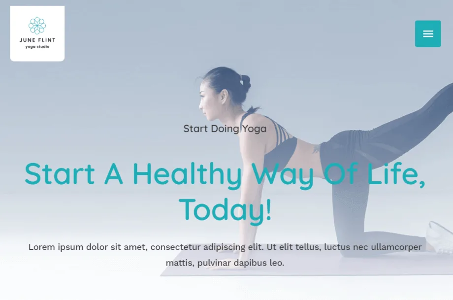 Website design for Yoga_Studio